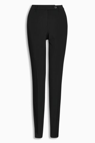 Black Workwear Skinny Trousers
